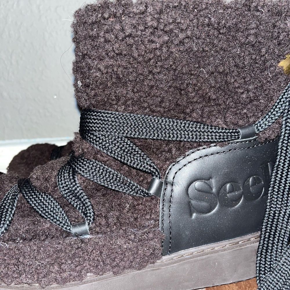 SEE BY CHLOE Brown Charlee Ankle Boots - Picture 14 of 15